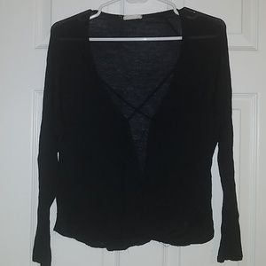 Criss Cross Front Blouse